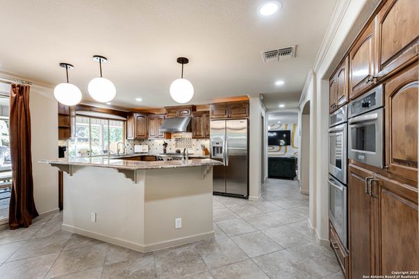 Interior, Kitchen, Pendant Lights, Recessed Lighting, Stainless Steel Appliances