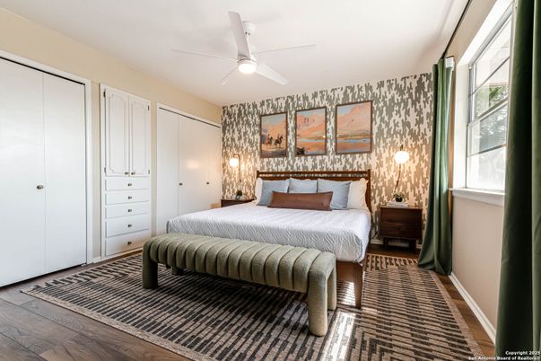 Bedroom, Interior, Wood Texture Flooring