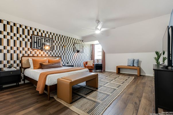 Bedroom, Interior, Wood Texture Flooring