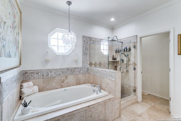 Bathroom, Glass Shower, Interior, Pendant Lights, Recessed Lighting