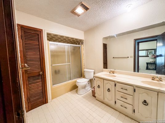 Bathroom, Dual Sink Vanities, Glass Shower, Interior