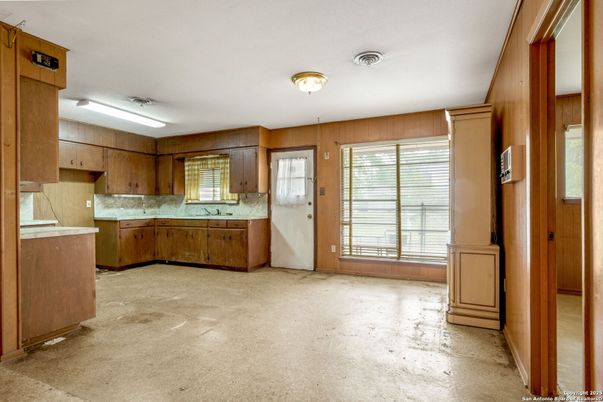 Interior, Kitchen, Wooden Walls