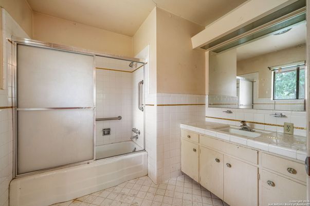 Bathroom, Glass Shower, Interior, Tile Countertops