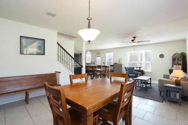 Dining room, Interior, Living room, Pendant Lights, Recessed Lighting