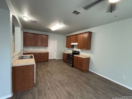 Interior, Kitchen, Wood Texture Flooring