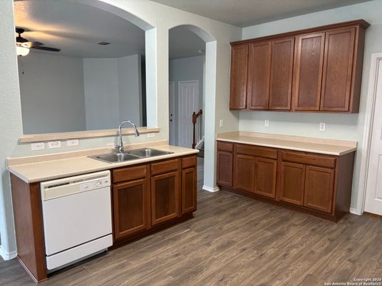 Interior, Kitchen, Wood Texture Flooring