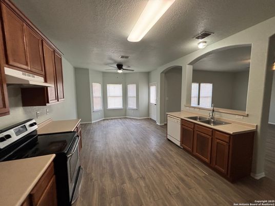 Interior, Kitchen, Wood Texture Flooring
