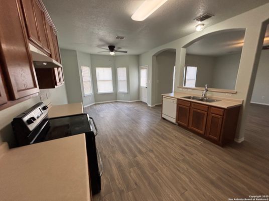 Interior, Kitchen, Wood Texture Flooring