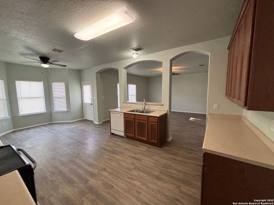 Interior, Kitchen, Wood Texture Flooring