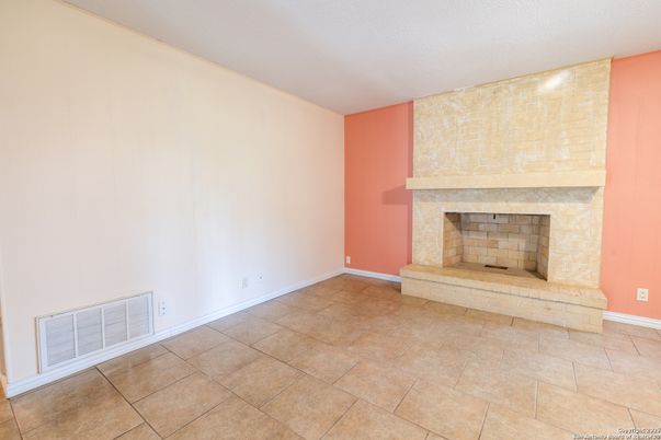 Empty room, Fireplace, Interior