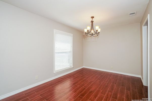 Chandelier, Empty room, Interior, Wood Texture Flooring