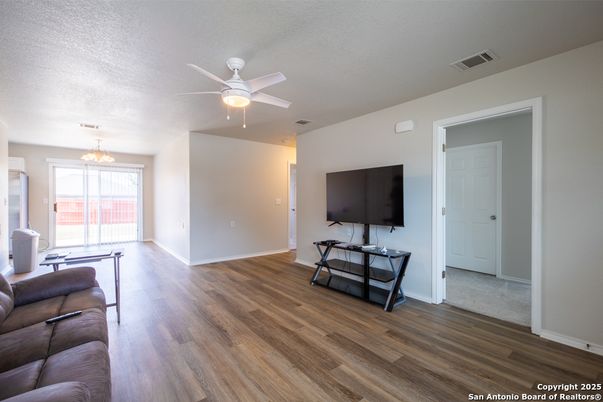 Chandelier, Interior, Wood Texture Flooring
