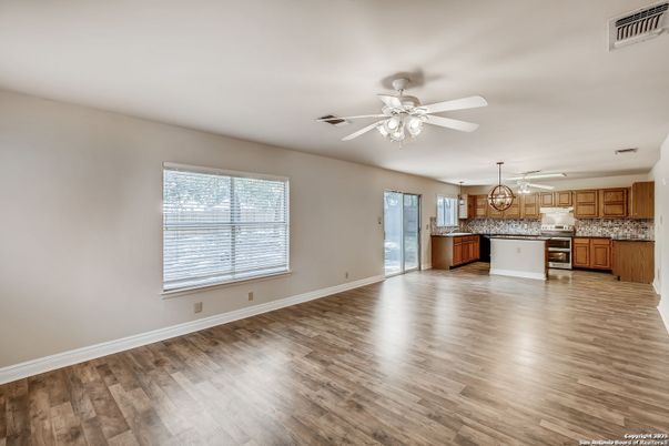 Empty room, Interior, Kitchen, Wood Texture Flooring