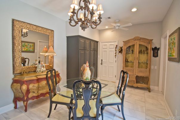 Chandelier, Dining room, Interior, Recessed Lighting