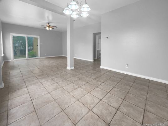 Chandelier, Empty room, Interior