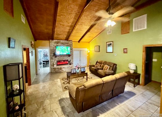 Fireplace, Interior, Living room, Stone Walls, Wooden Beams, Wooden Ceilings
