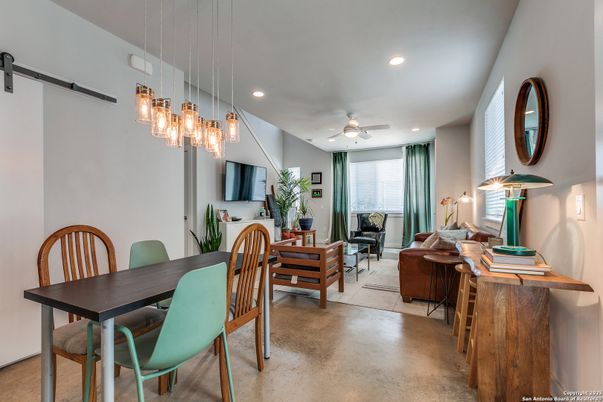 Dining room, Interior, Living room, Pendant Lights, Recessed Lighting