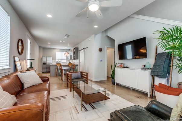 Dining room, Interior, Kitchen, Living room, Pendant Lights, Recessed Lighting