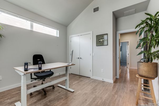 Home Office, Interior, Wood Texture Flooring