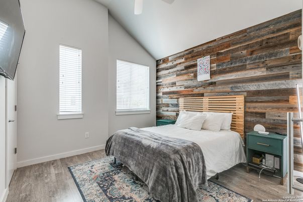 Bedroom, Interior, Wood Texture Flooring, Wooden Walls