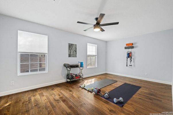 Fitness Equipment, Interior, Wood Texture Flooring