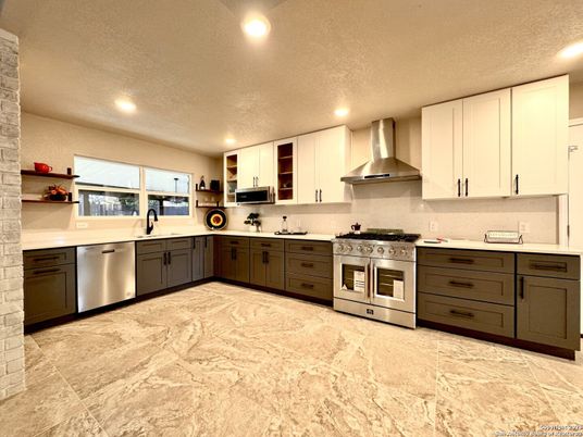 Interior, Kitchen, Recessed Lighting, Stainless Steel Appliances