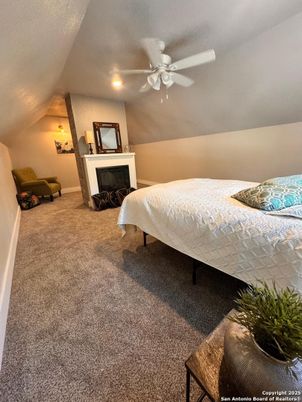 Bedroom, Fireplace, Interior, Recessed Lighting