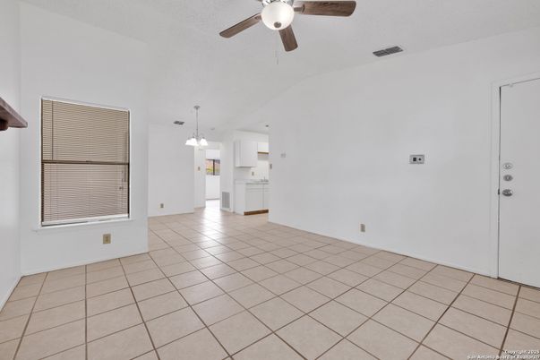 Empty room, Interior, Kitchen, Pendant Lights