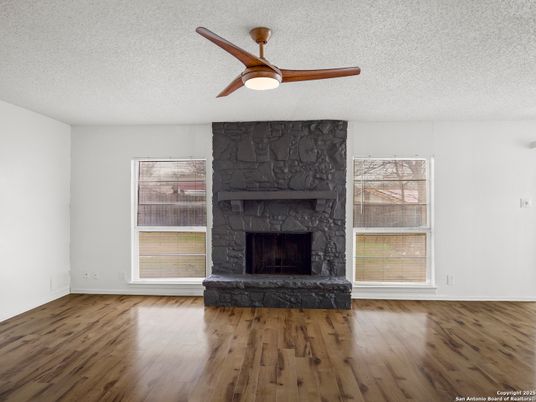 Empty room, Fireplace, Interior, Wood Texture Flooring