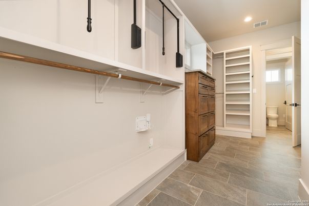 Interior, Recessed Lighting, Walk-in Closets, Wood Texture Flooring