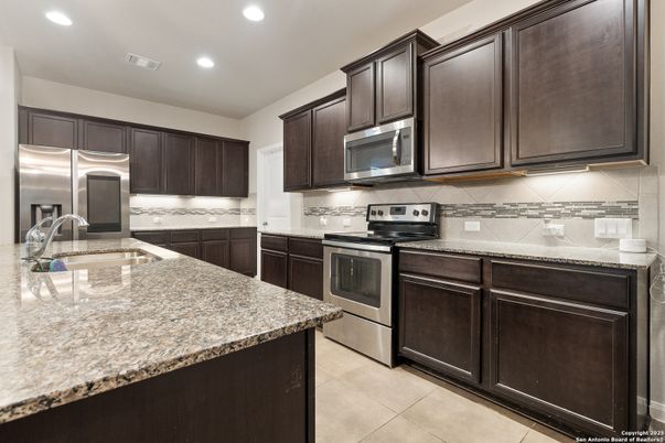 Interior, Kitchen, Recessed Lighting, Stainless Steel Appliances