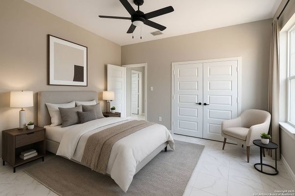 Bedroom, Interior, Marble