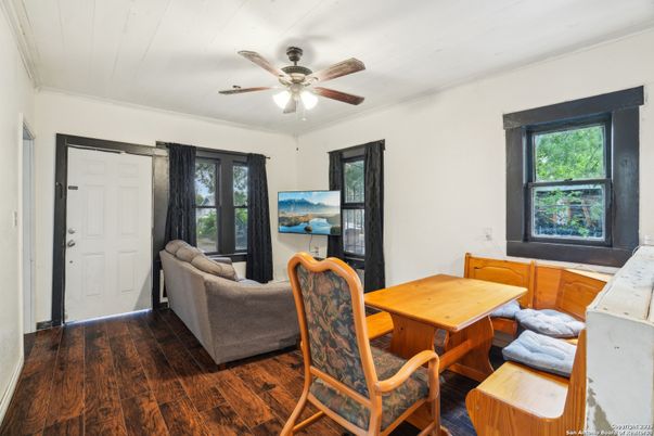 Dining room, Interior, Wood Texture Flooring
