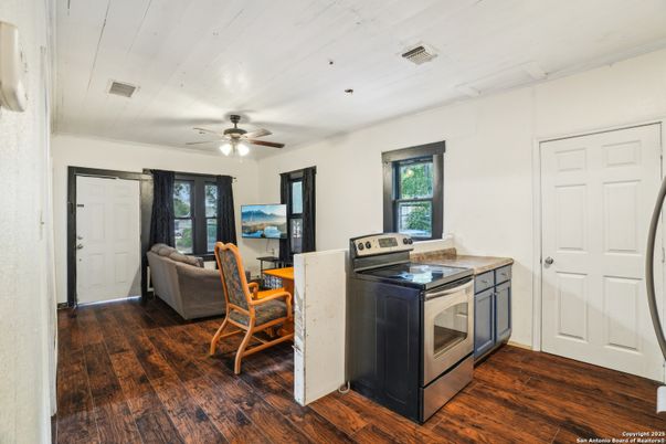 Interior, Kitchen, Wood Texture Flooring
