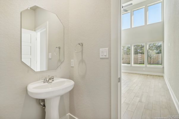 Bathroom, Interior, Wood Texture Flooring