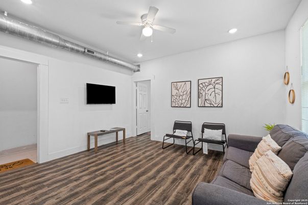 Interior, Living room, Recessed Lighting