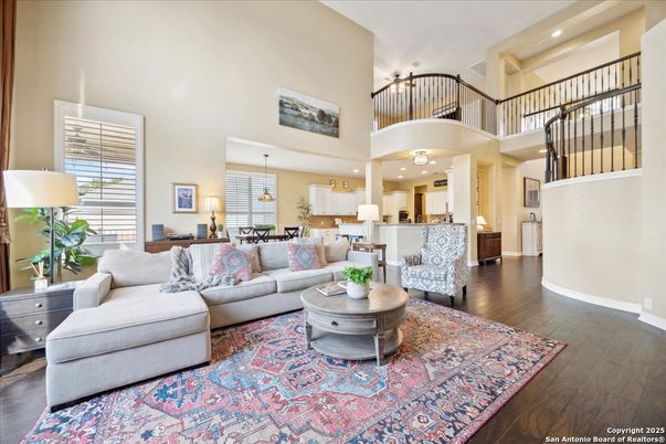 Interior, Kitchen, Living room, Pendant Lights, Recessed Lighting, Wood Texture Flooring