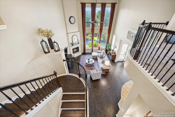 Dining room, Fireplace, Interior, Wood Texture Flooring
