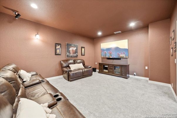 Home Theatre Room, Interior, Living room, Recessed Lighting, Theatre Room