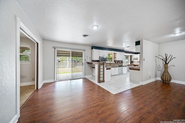Interior, Kitchen, Wood Texture Flooring