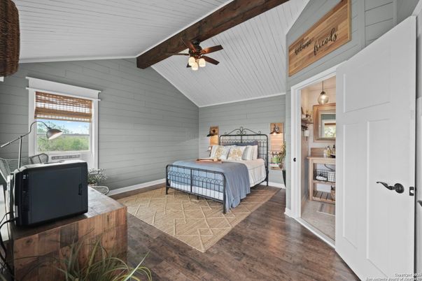 Bedroom, Interior, Wooden Beams, Wood Texture Flooring
