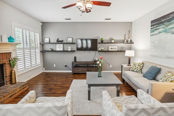 Fireplace, Interior, Living room, Wood Texture Flooring