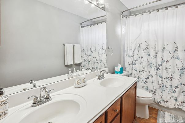 Bathroom, Dual Sink Vanities, Interior, Wood Texture Flooring