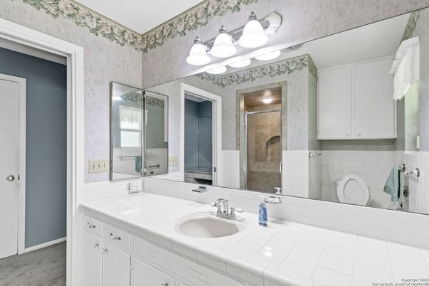 Bathroom, Dual Sink Vanities, Interior, Tile Countertops