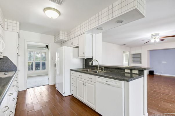 Interior, Kitchen, Wood Texture Flooring