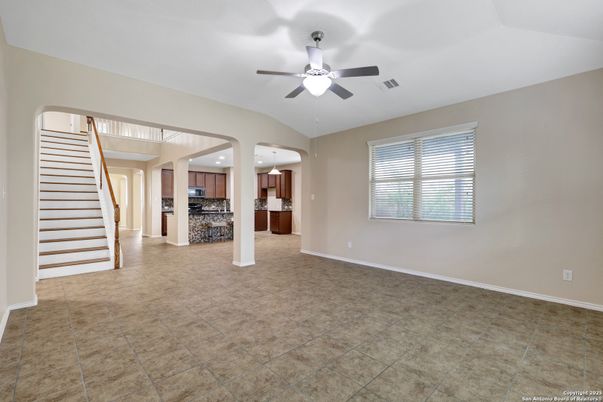 Empty room, Interior, Kitchen, Recessed Lighting