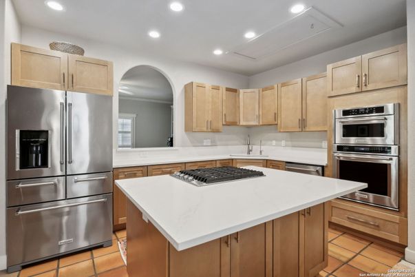 Interior, Kitchen, Recessed Lighting, Stainless Steel Appliances