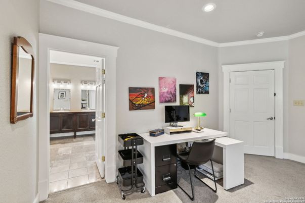 Home Office, Interior, Recessed Lighting