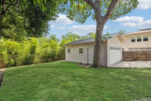 Backyard, Detached Garage, Exterior