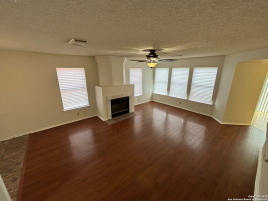 Empty room, Fireplace, Interior, Wood Texture Flooring
